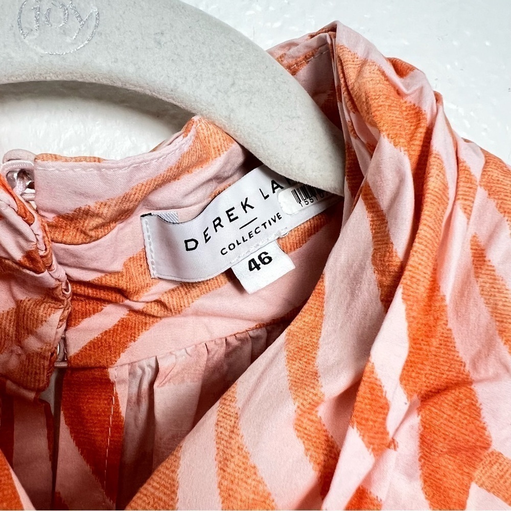 Derek Lam Collective Zebra Cutout Mini Dress in Orange Size 46 - Picture 9 of 12